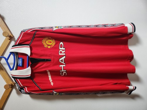 98-99 맨유 홈 트레플 긴팔