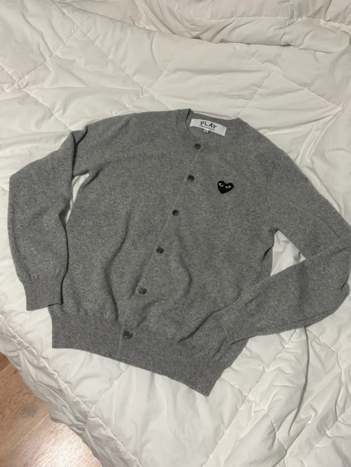 꼼데가르송 플레이 블랙와펜 가디건